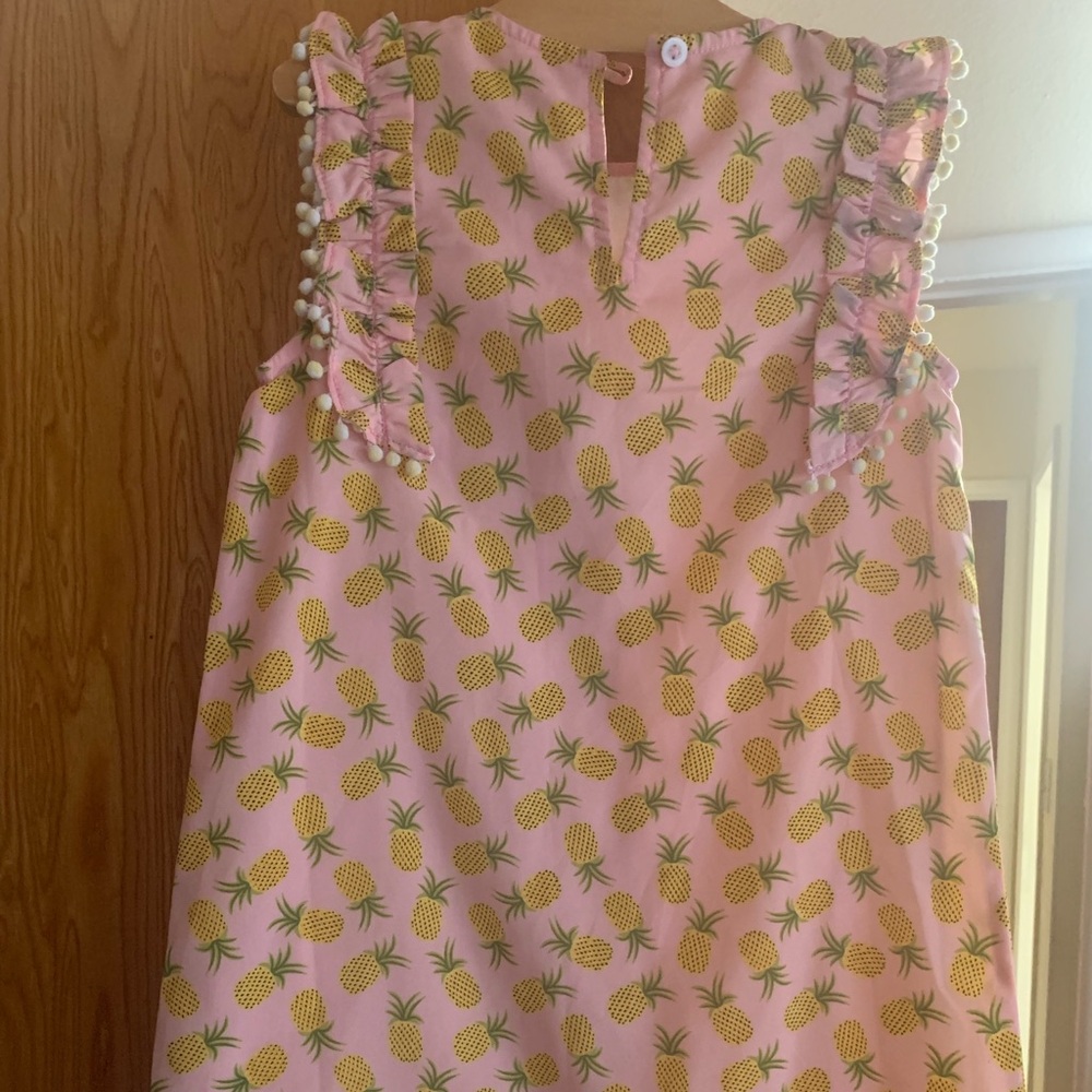 Girls summer pineapple design dress